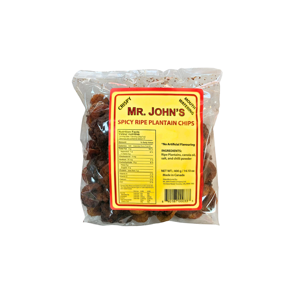 Mr John's Plantain Chips (Ripe)